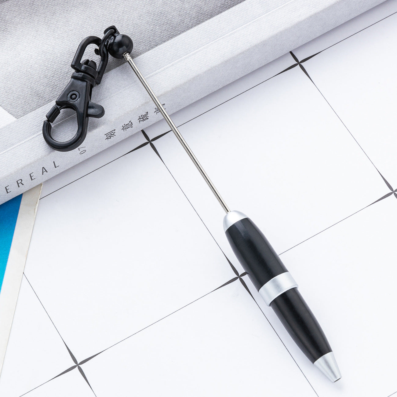 Wholesale Beaded Pen Printable Logo Short Portable  Pen