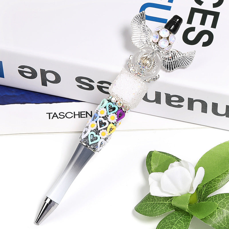 Wholesale 25pcs Heavy Rhinestone Angel Wings Diamond Hoop Bead Holder Diy Accessories ACC-BDS-BLG090