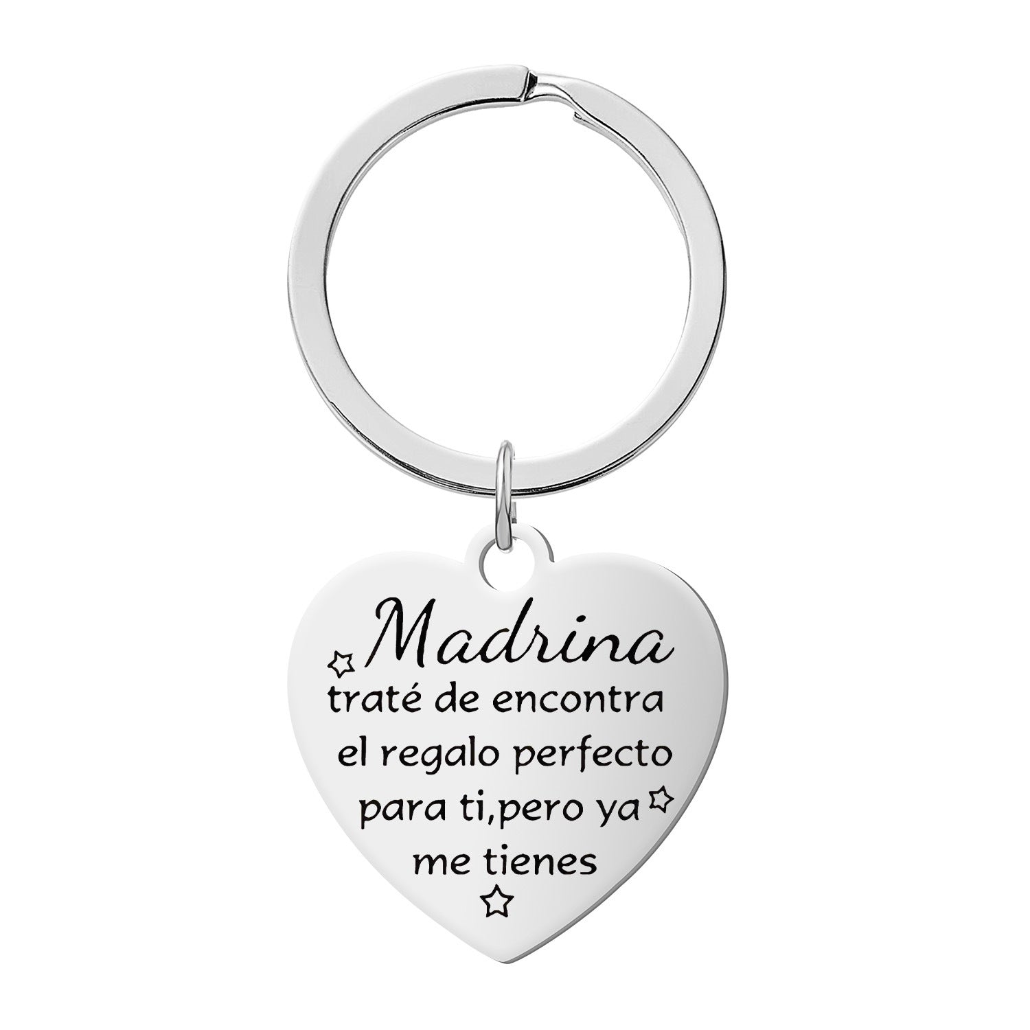 Wholesale Rainbow Stainless Steel Engraving Pendant Keychain