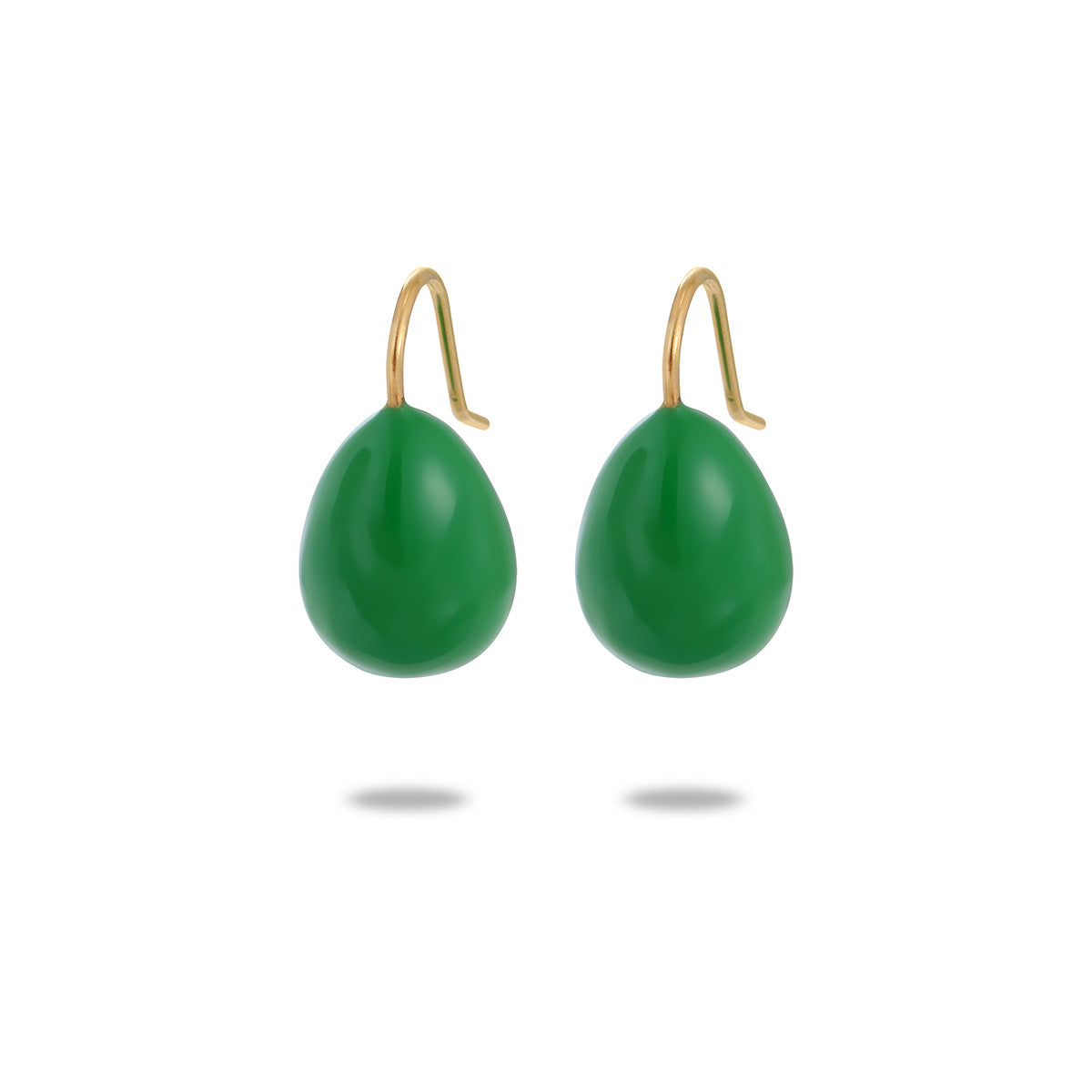 Wholesale Colorful oil drop titanium steel earrings light luxury water drop earrings