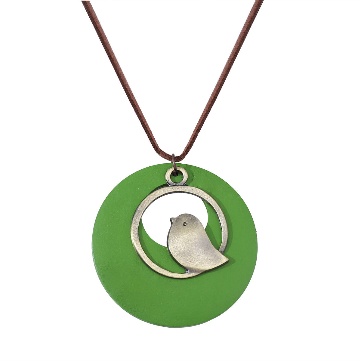 Wholesale Bird Pendant Long Necklace Korean Style Ethnic Fashion Jewelry Accessory Boutique Resale