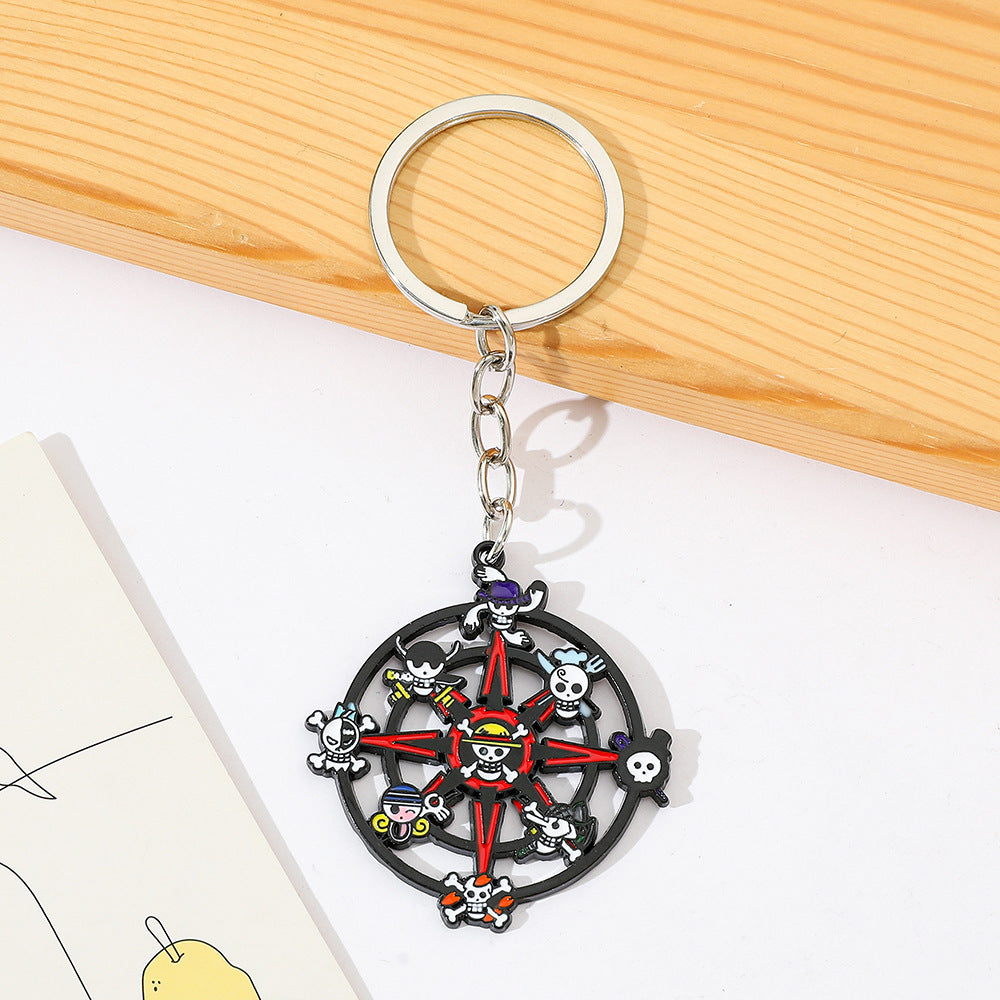 Wholesale  Skull Boat Rudder Keychain