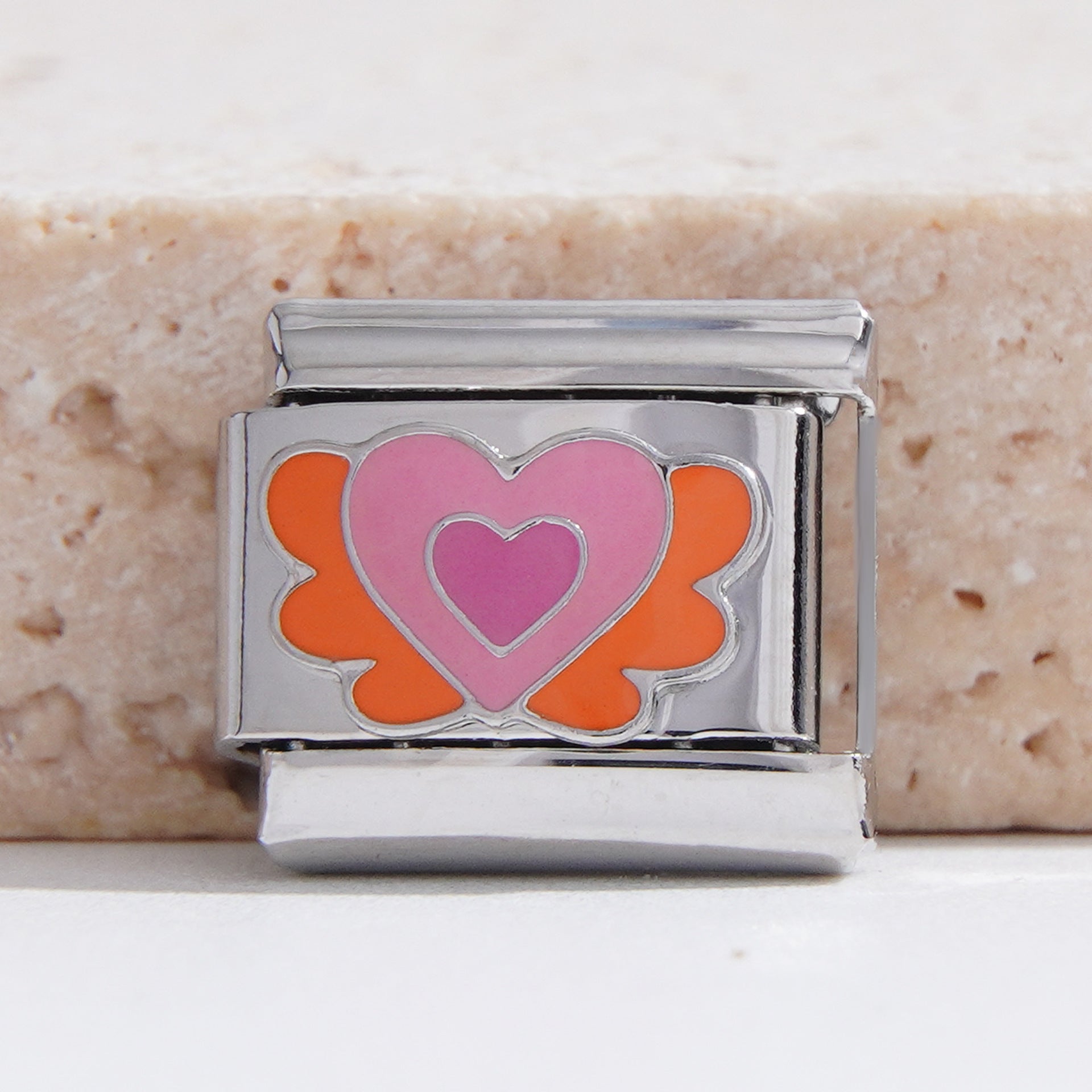 Wholesale Italian Charm Bracelet 9mm DIY Splicing Creative Pattern Stainless Steel Composable Bracelet