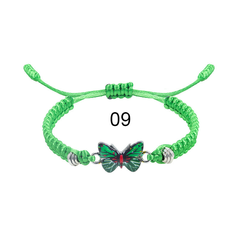 Wholesale  butterfly woven  Valentine's Day bracelet