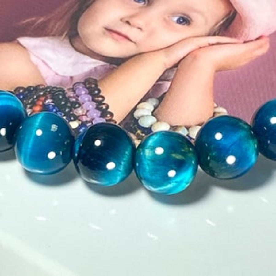 Wholesale Tiger Eye Blue Bracelet