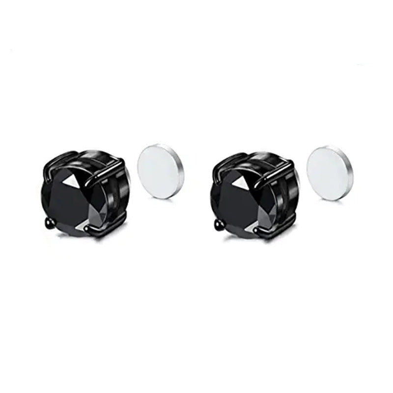 Wholesale 2pcs Zircon Earrings Magnet Ear Clip Earrings ACC-ES-LR004