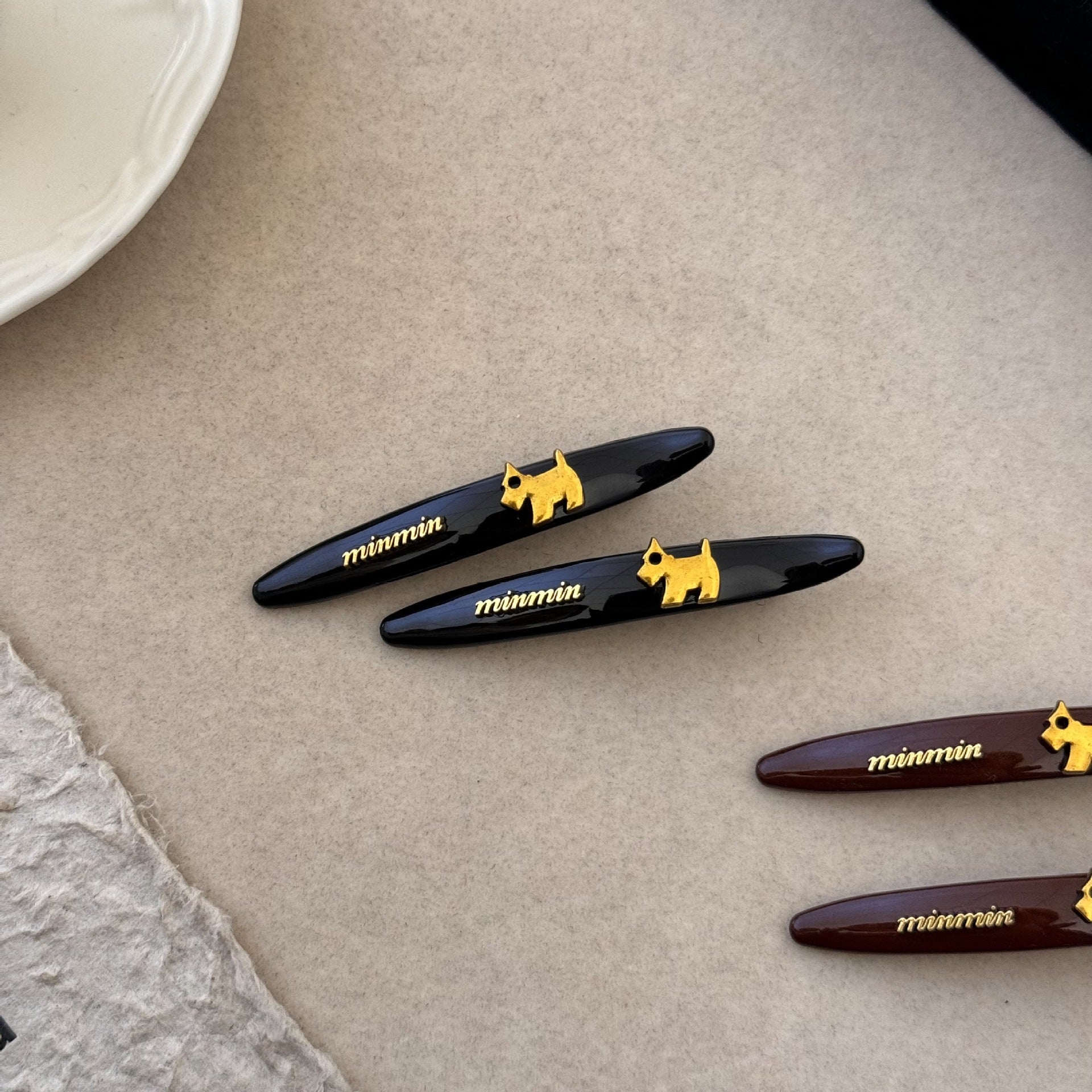 Wholesale Cute cartoon red puppy hairpin