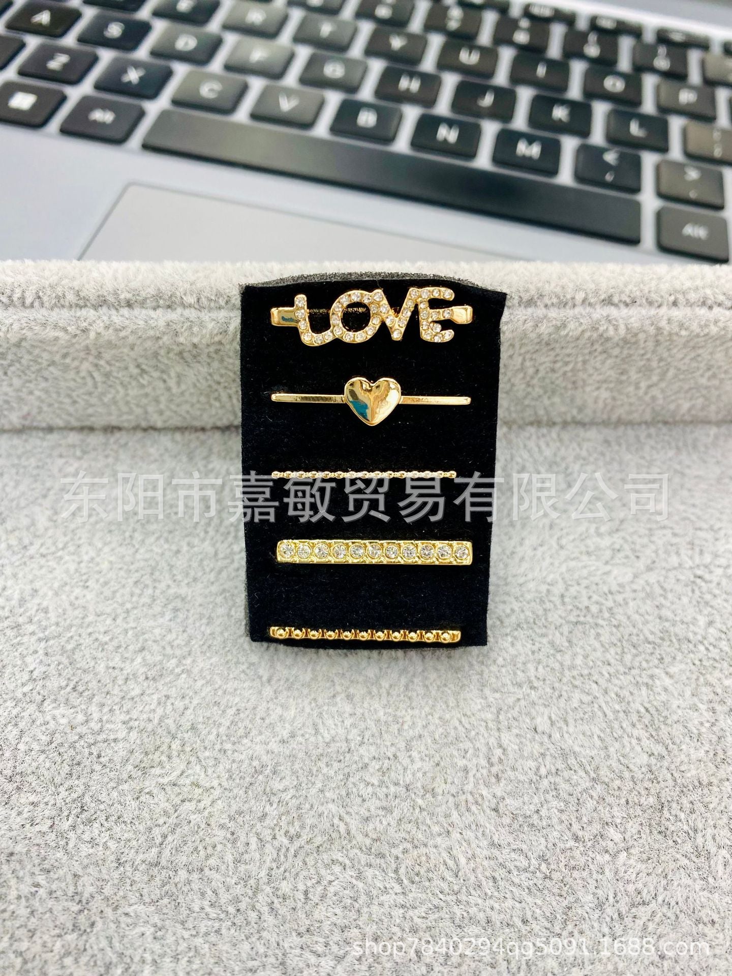 Wholesale Cross-border European and American Apple Watch strap decorative ring simple all-match fashion new decorative nail multi-layer suit