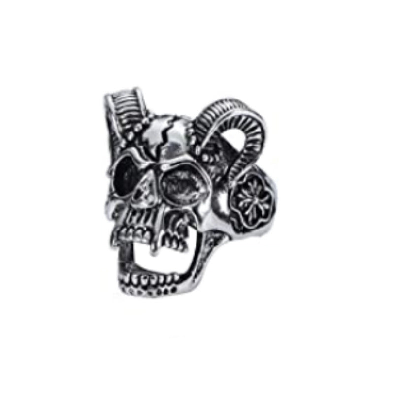 Wholesale Punk Style Men's Lion Head Skull Ring ACC-RS-NaiHong004