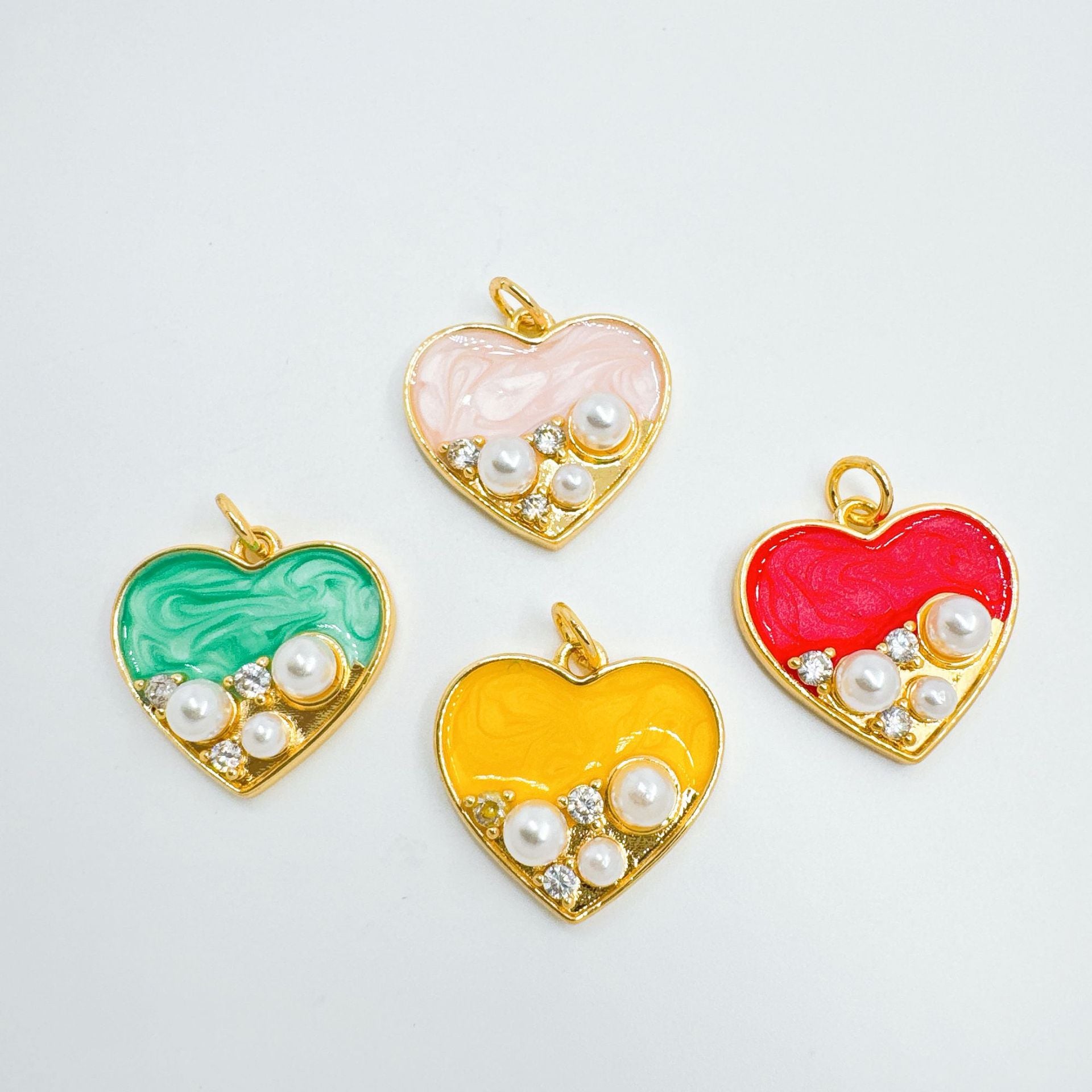 Wholesale Sweet Cool Heart Pendant Necklace Gold Plated Jewelry Accessory Gift