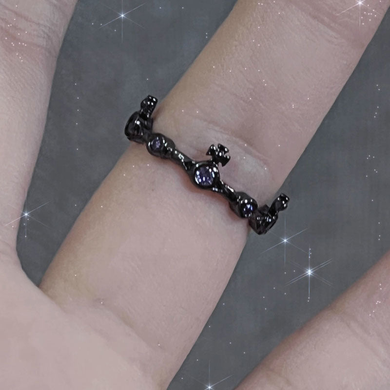 Wholesale Personalized Open Ring Cross Asymmetrical Starburst Ring