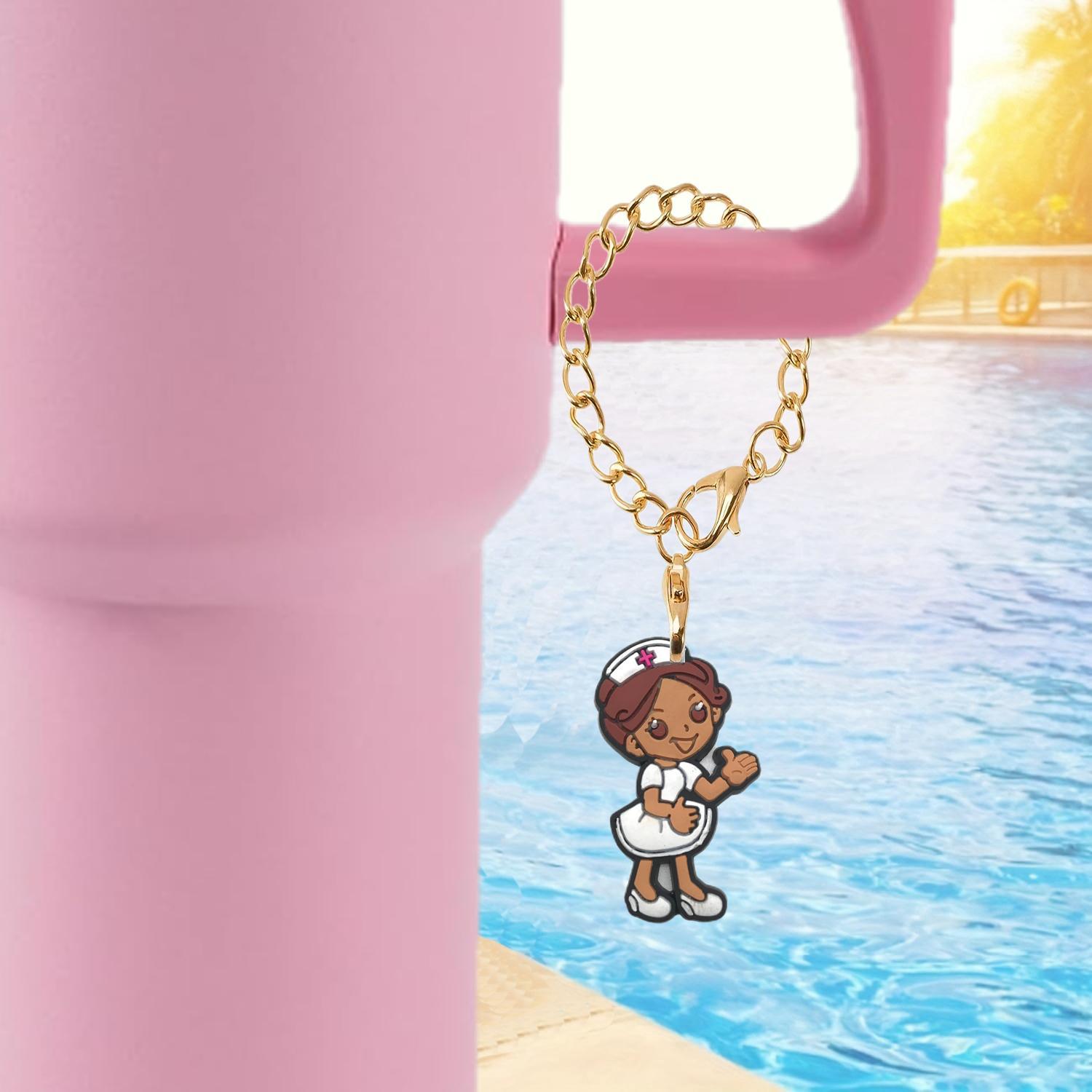 Wholesale Nurse Series Soft Rubber Hanging Chain Cup Accessories Chain ACC-CA-XieJi003