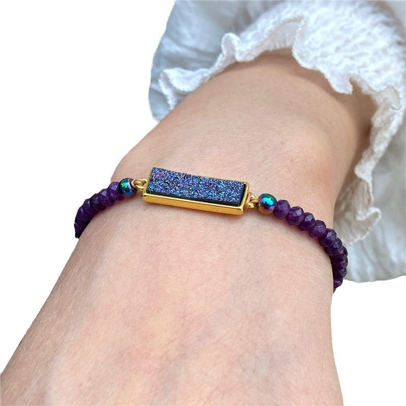 Wholesale Natural Stone Wheel Bead Bracelet Adjustable Braided Bracelet Miyuki ACC-BT-Ruiz005