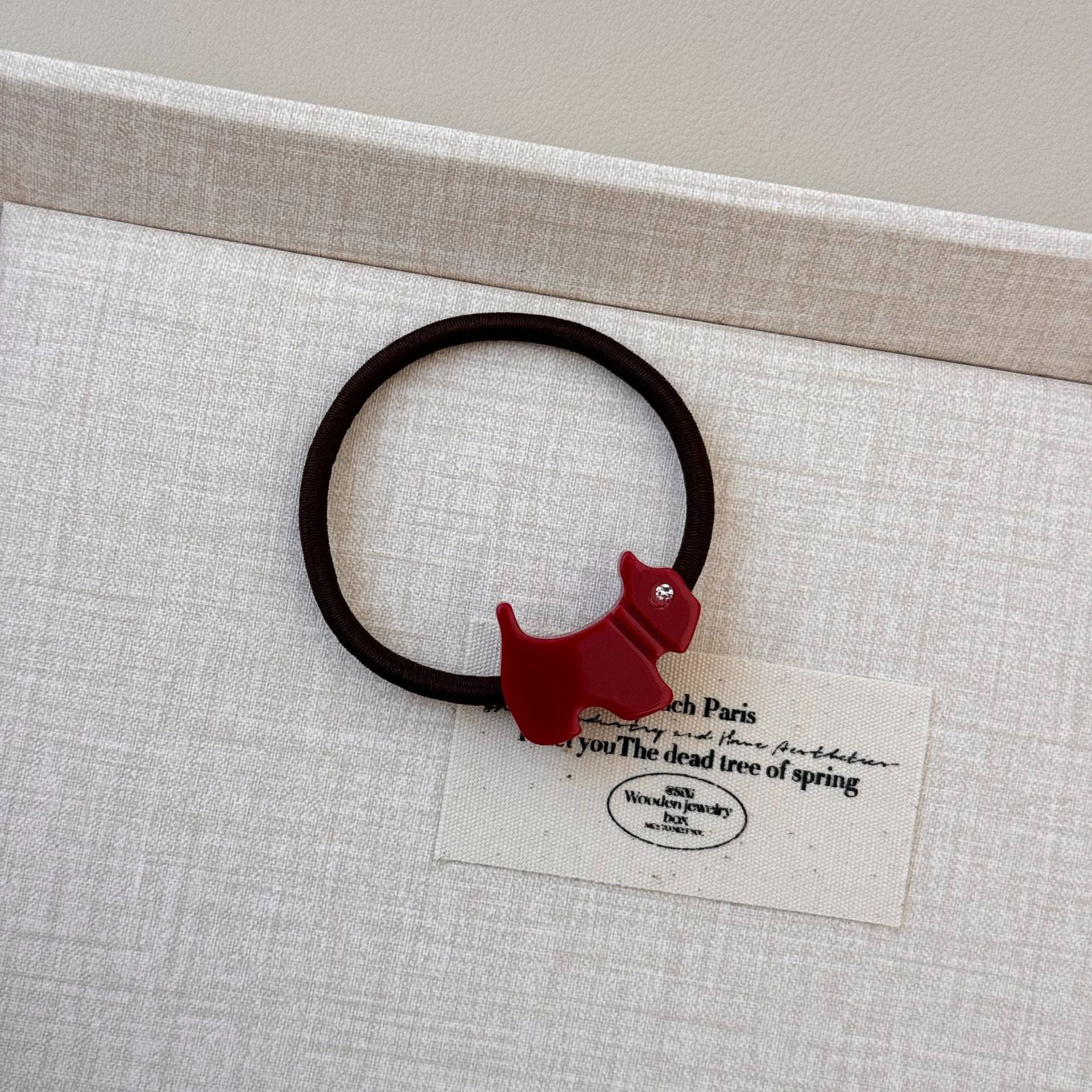 Wholesale Acetate sheet cute cartoon puppy rhinestone hairband