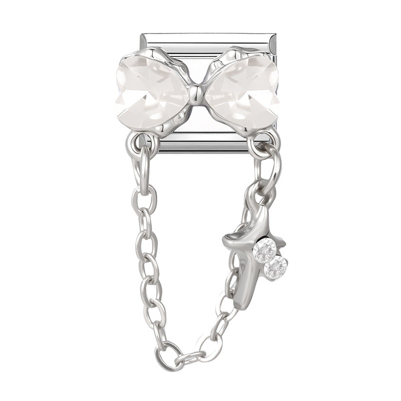 Wholesale Italian Charm Bracelet 9mm DIY Splicing Cute Creative Pendant Stainless Steel Composable Bracelet