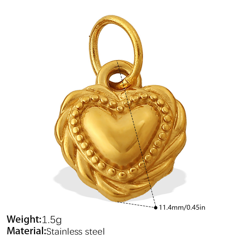 Wholesale Jewelry with Heart Design Stainless Steel,  Diy-Friendly Necklace and Bracelet for Girls and Boys