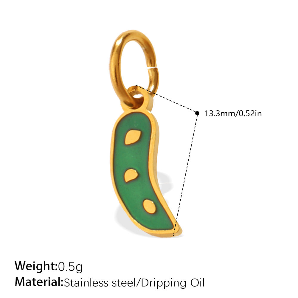 Wholesale Vegetable Series Dripping Oil Charms for Jewelry