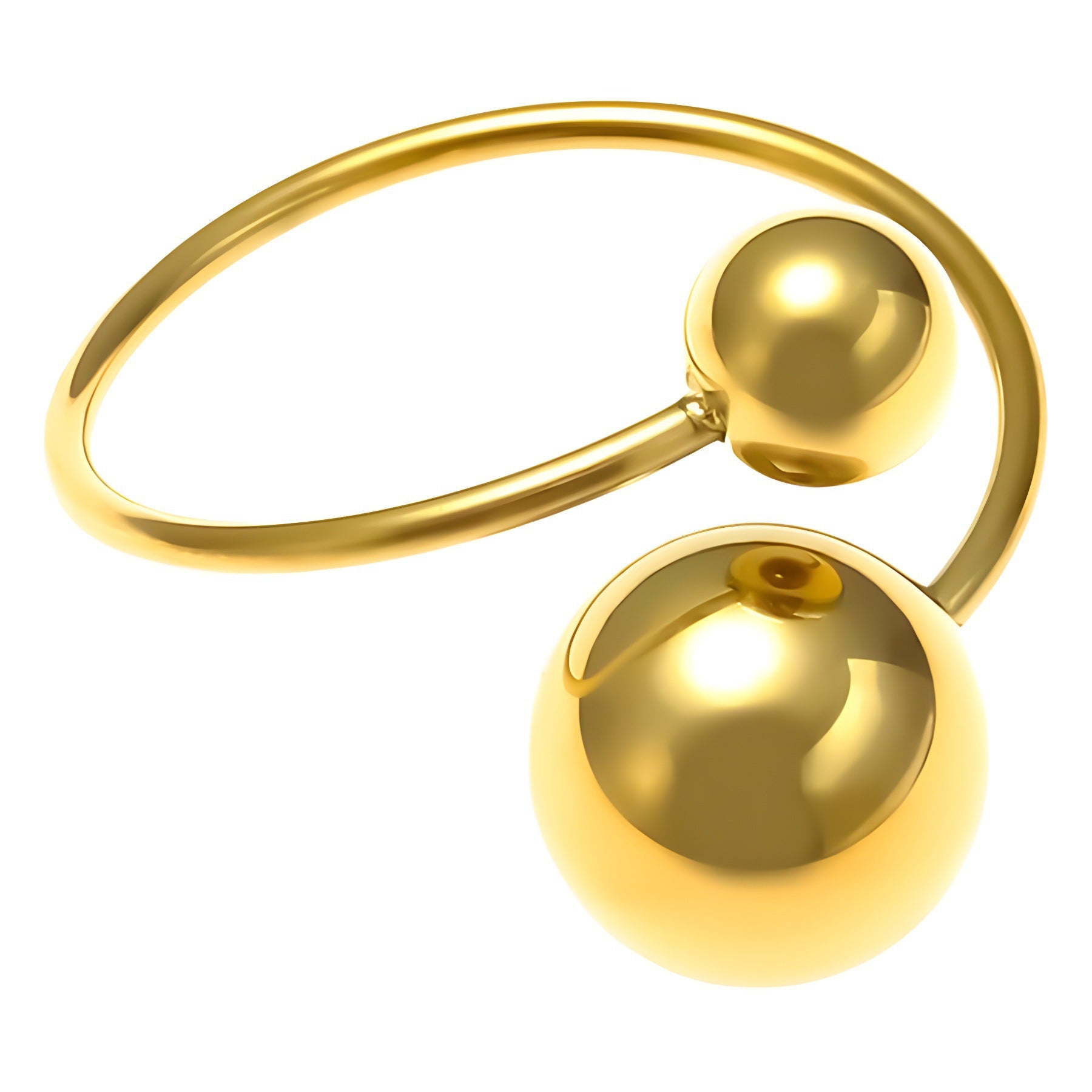 Wholesale Titanium steel ball open ring