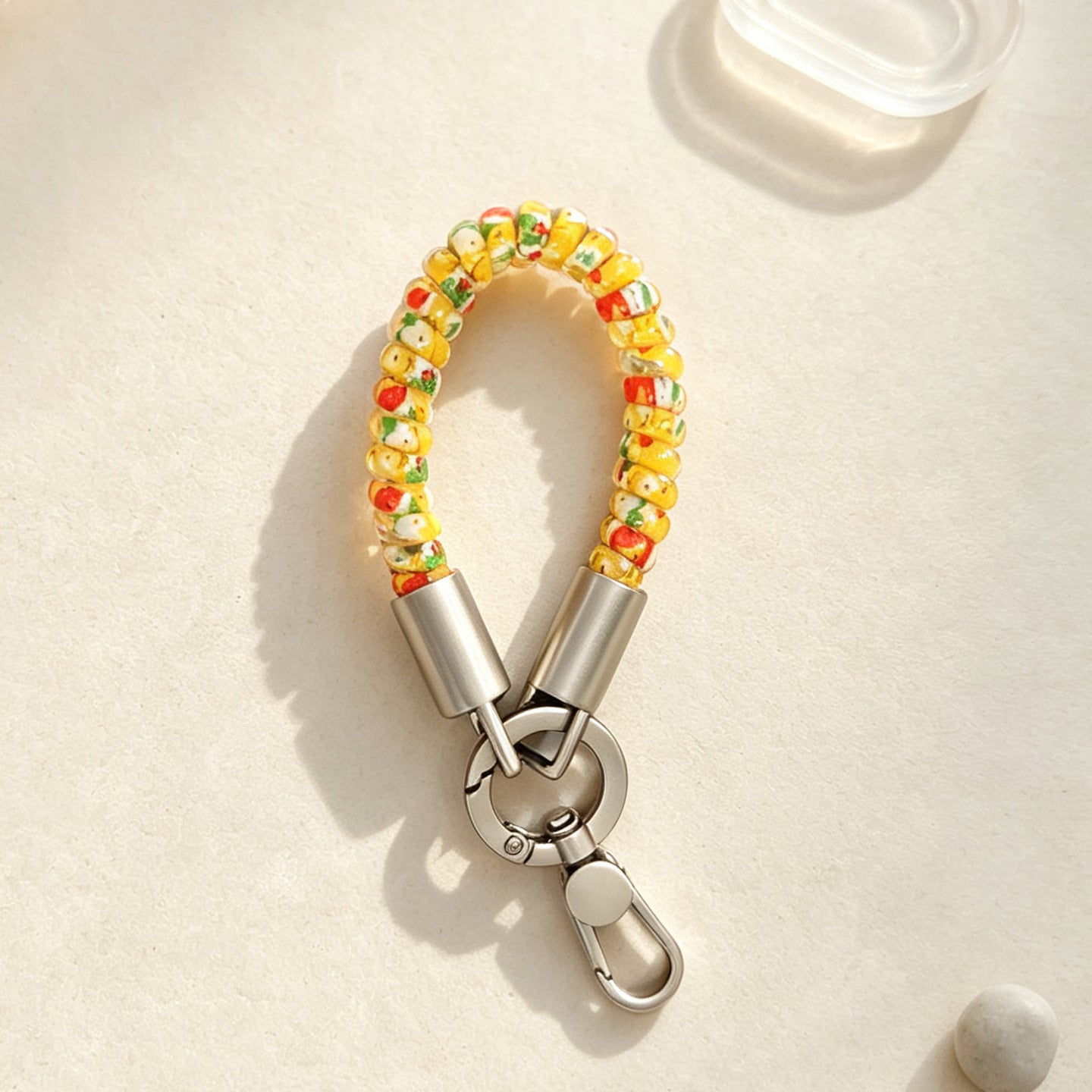 Wholesale Trendy PVC Telephone Cord Phone Lanyard Keychain Cute Rainbow Bag Charm For Everyday Use