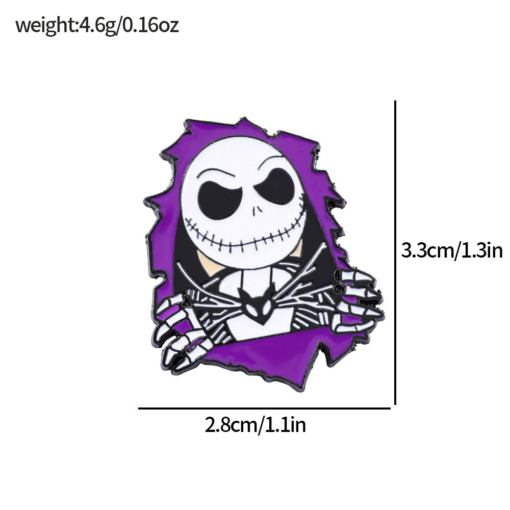 Wholesale Halloween cute cartoon metal brooch
