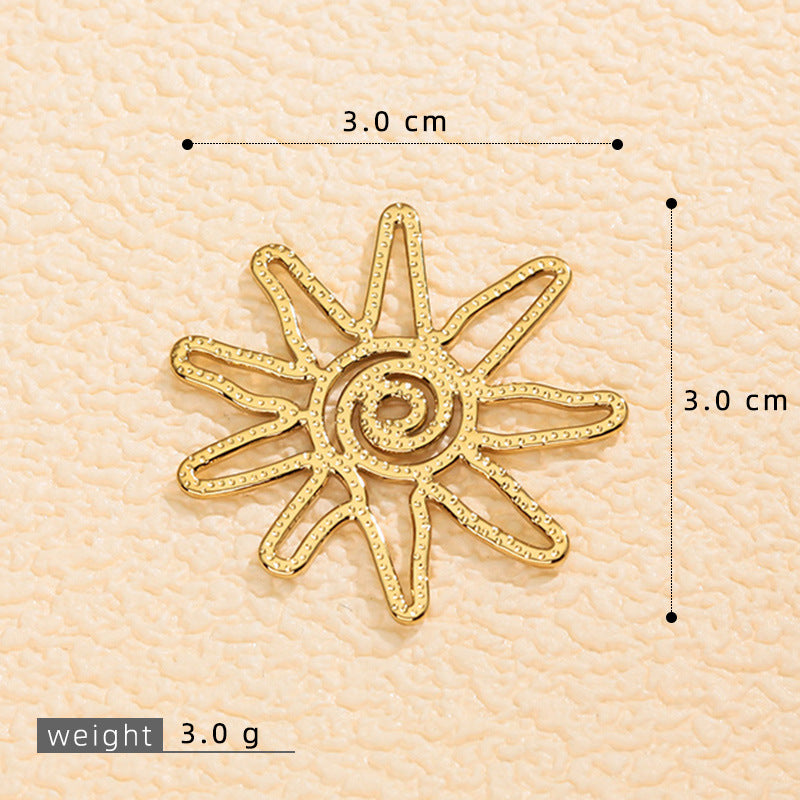 Wholesale 3D sun moon and smiley face  pendants