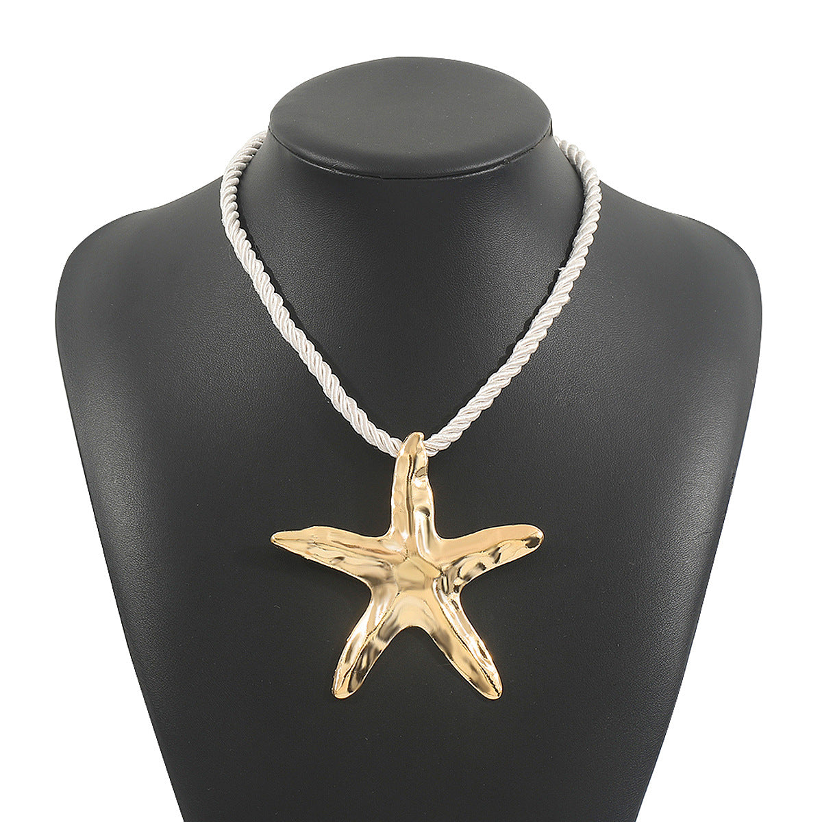 Wholesale beach starfish pendant necklace  ZA  irregular alloy clavicle Necklace