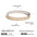 Wholesale 18K gold and stainless steel gold and silver color matching double ring bracelet