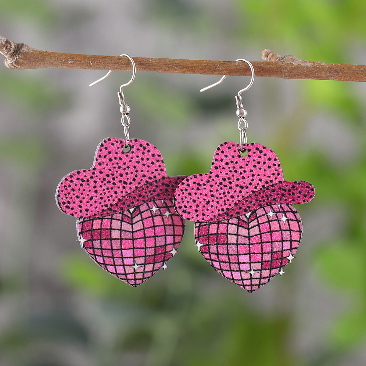 Wholesale  Denim Hat Boots Pendant Earrings