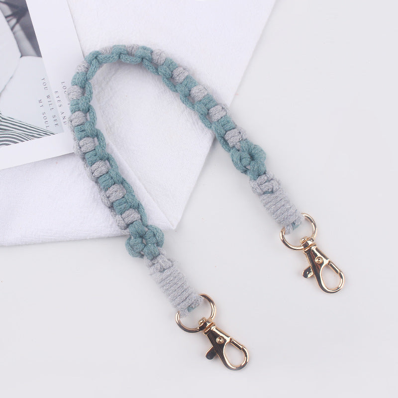 Wholesale  creative handmade woven small flower pattern cup set of cup rope cup accessories