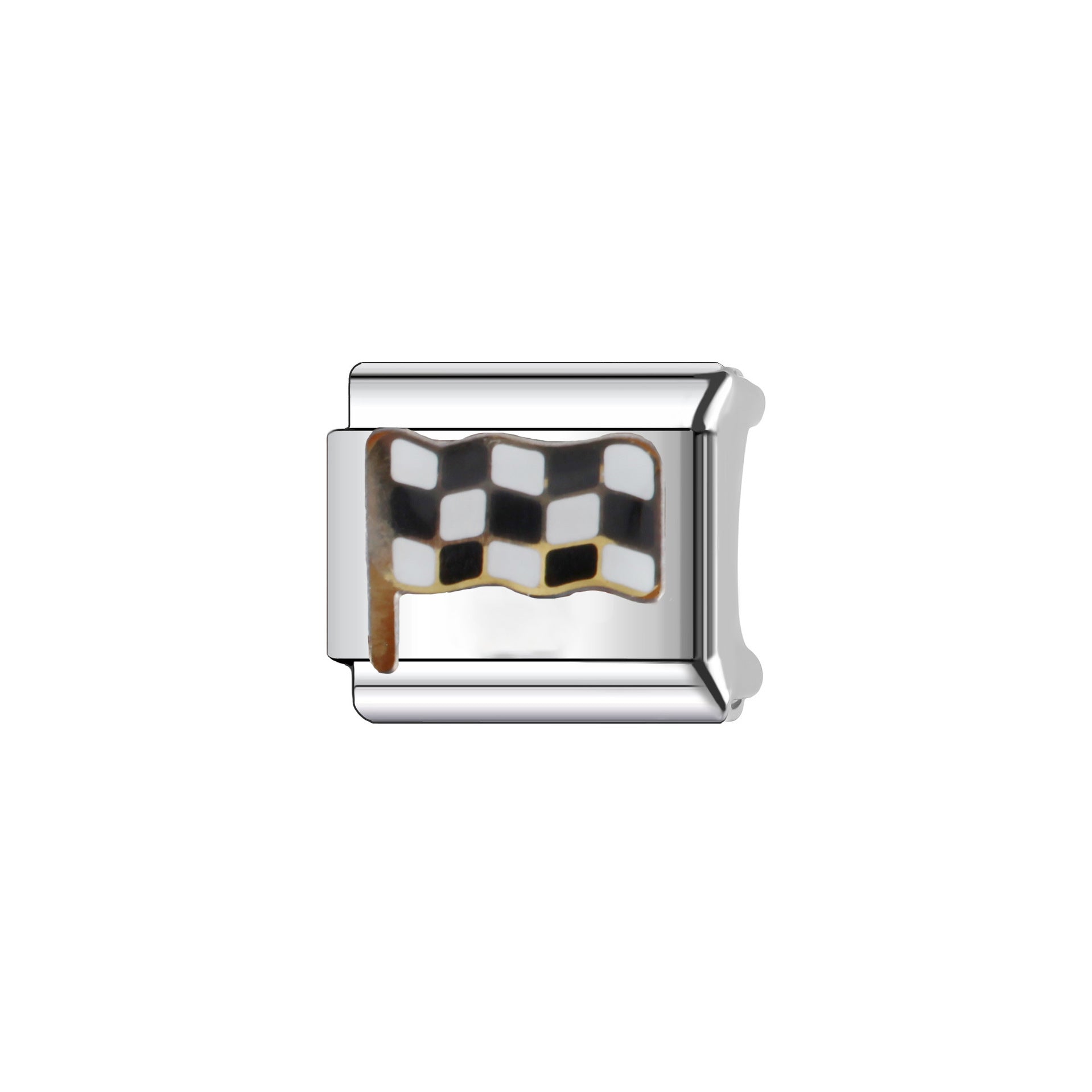 Wholesale  9mm Italian Charm Starter Bracelets DIY square Single Section Creative Stainless Steel Composable Bracelet