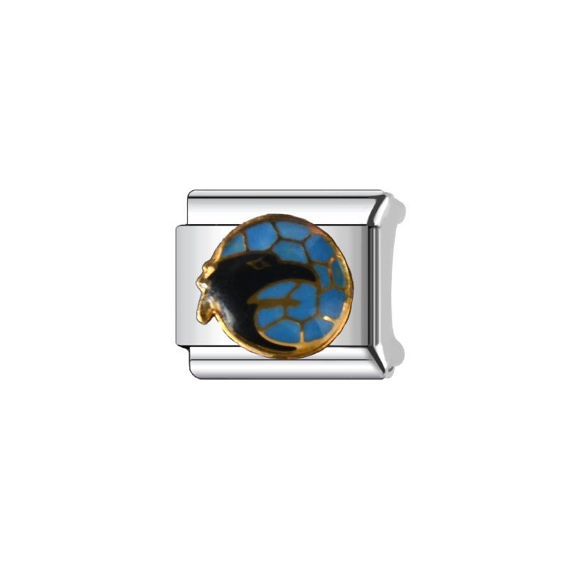 Wholesale Italian Charm Bracelet 9mm DIY Splicing Cute Creative Stainless Steel Composable Bracelet