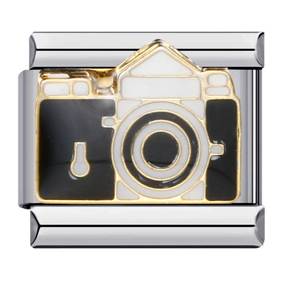 Wholesale Stainless Steel Italian Module Bracelet Titanium Steel Welding Pattern DIY  Charms