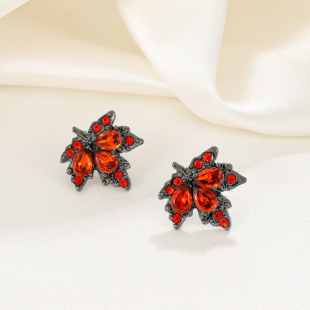 Wholesale acrylic maple leaf earrings
