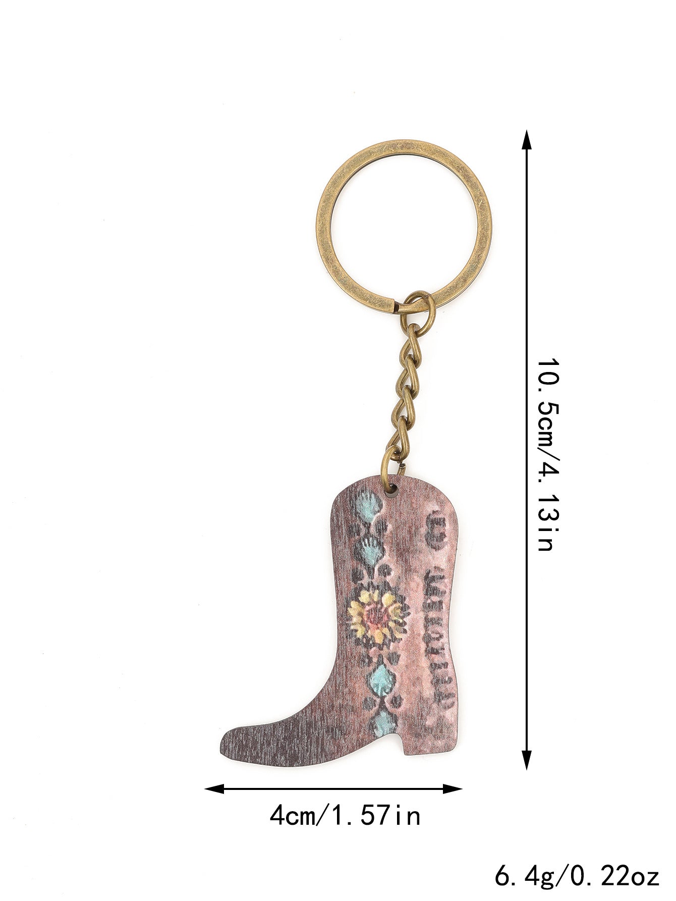 Wholesale Western Style Boots Zinc Alloy Keychain ACC-KC-YTian014