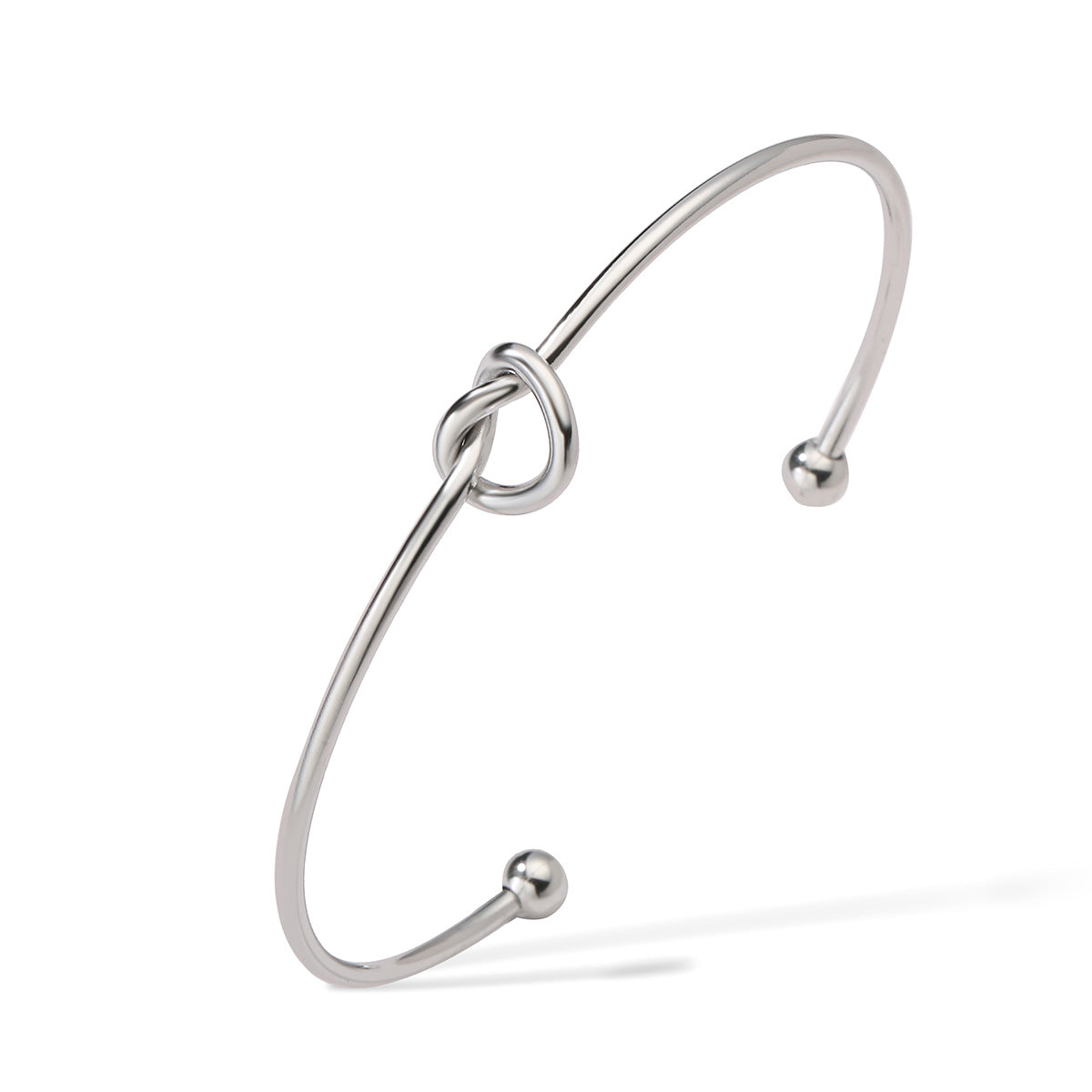 Wholesale 18K Gold Plated Love Knot Open Bracelet