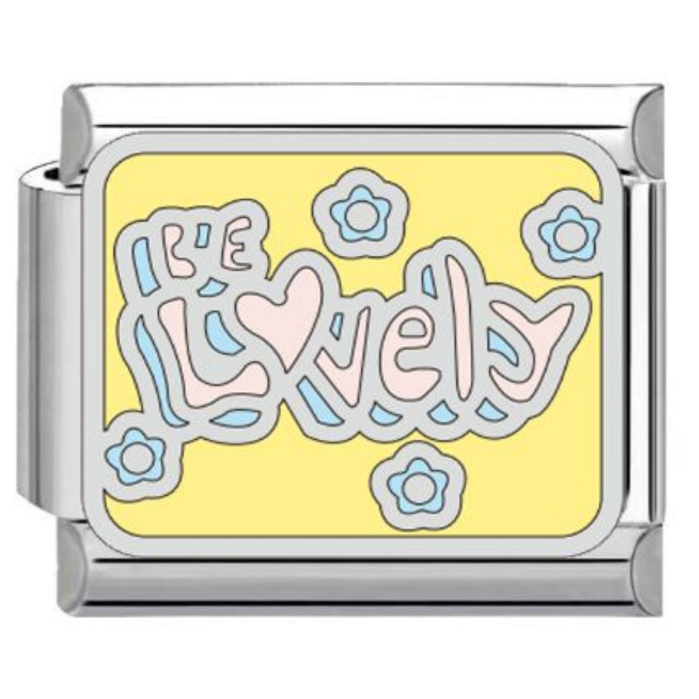 Wholesale Titanium Steel DIY Italian Charms Bracelet Original English Letter Design Boutique Resale Gift