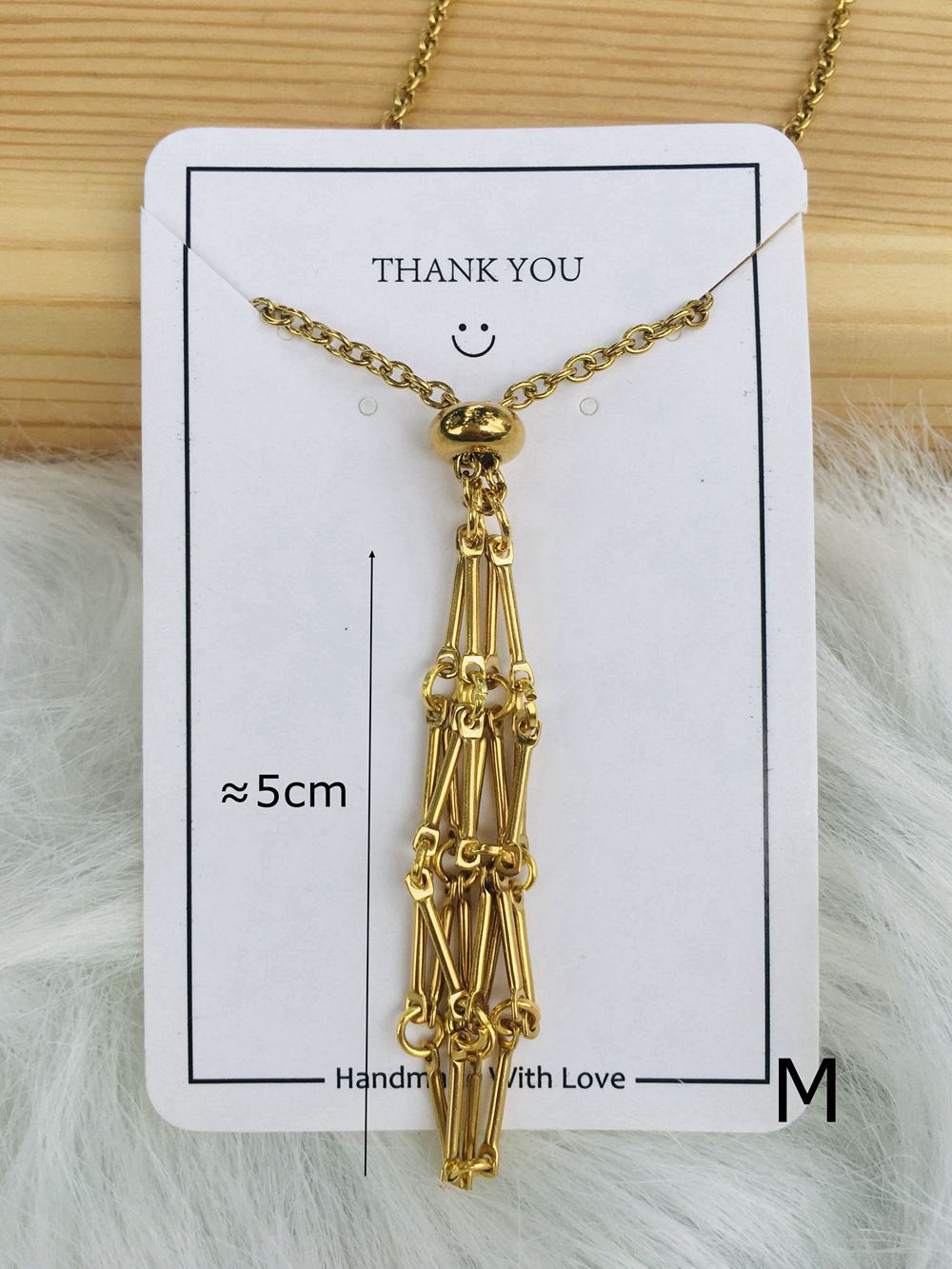 Wholesale Natural Crystal Net Bag Metal Bamboo Necklace Braided Pendant Crystal Mesh Bag ACC-NE-RongGuan009