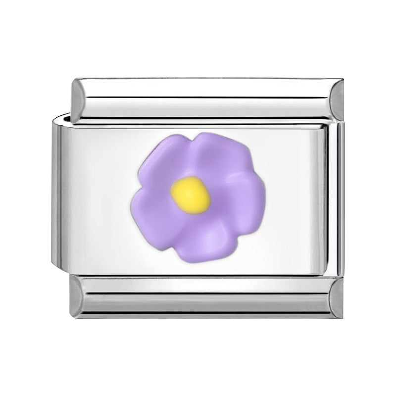 Wholesale 9mm Italian Charm Starter Bracelets DIY Bow Heart Stainless Steel Composable Bracelet