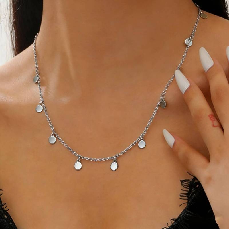 Wholesale Contion Design Alloy Pendant Clavicle Necklace Trendy Everyday Wear Jewelry Accessory