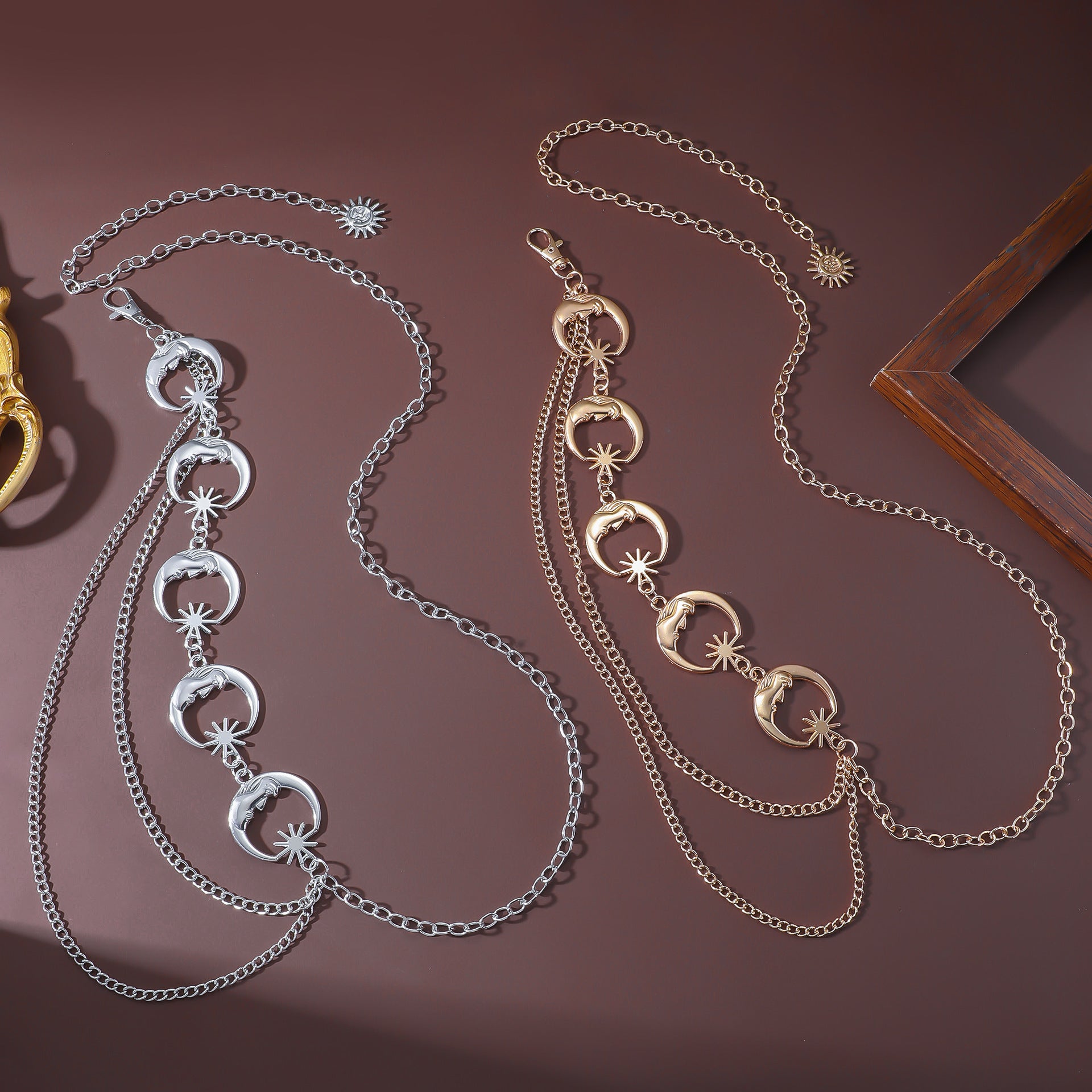Wholesale Metal sunflower body chain waist chain body jewelry
