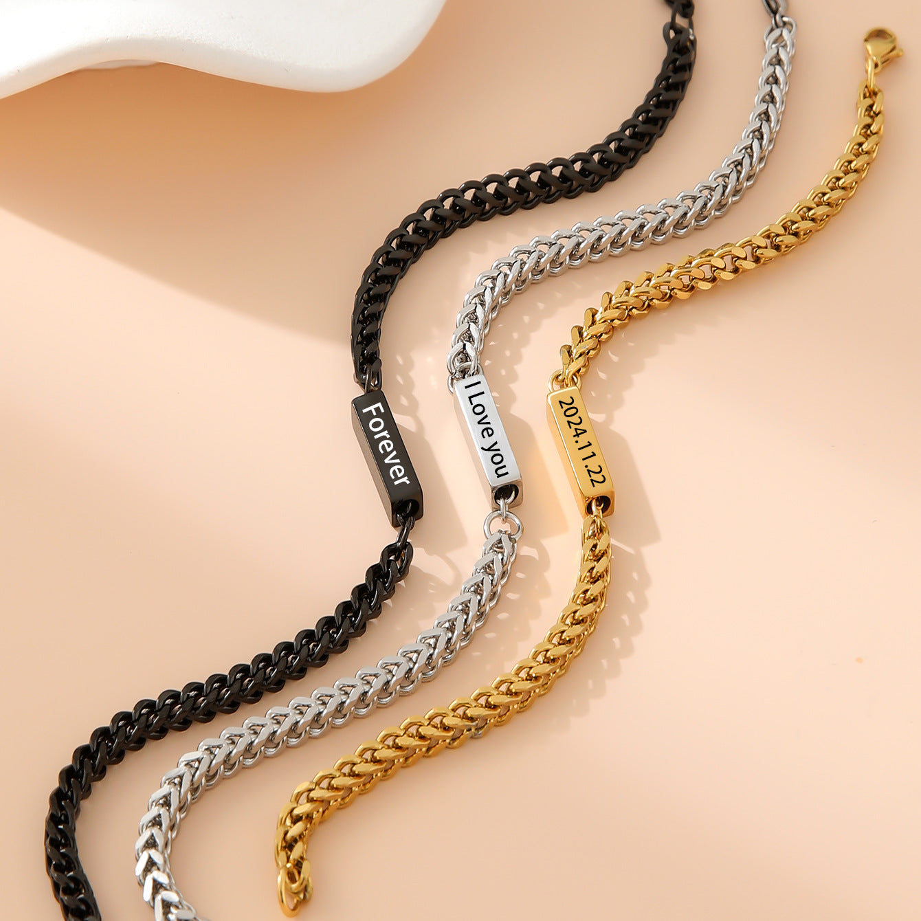 Bracelet en gros en acier inoxydable