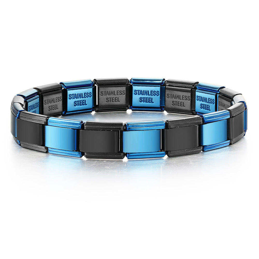 Wholesale Stainless Steel Electroplated Italian Modular Bracelet Chain DIY Fashion Accessory