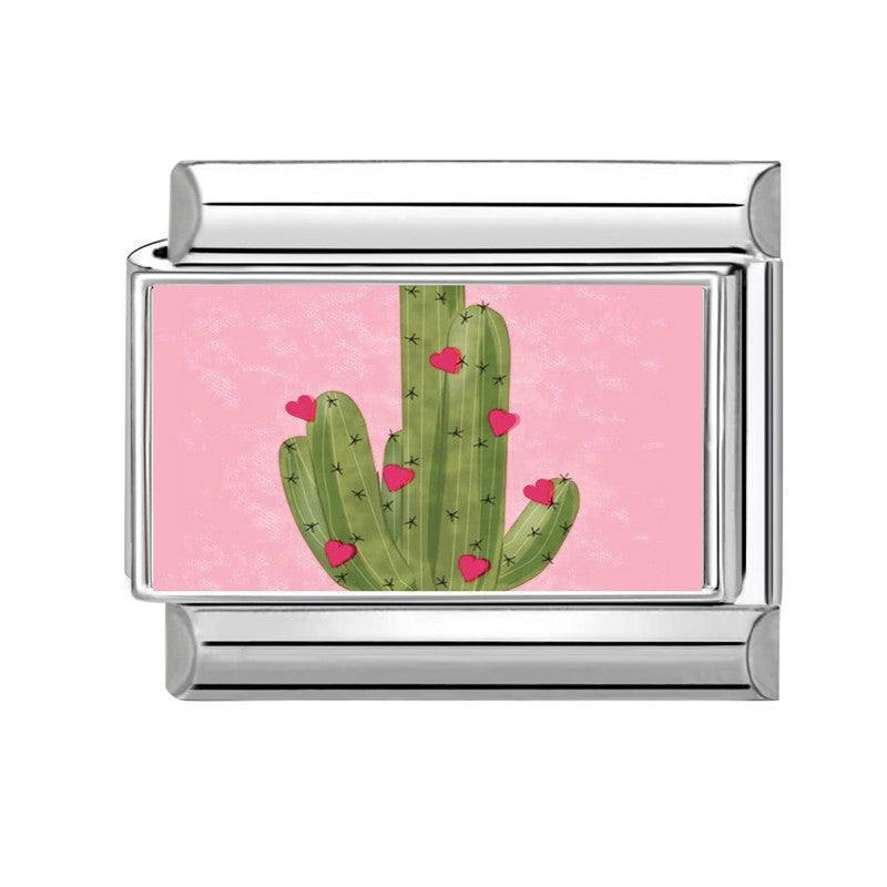 Wholesale Pink series   DIY  Single Section Creative Stainless Steel Composable Bracelet