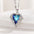 Wholesale Valentine's Day Light Luxury Crystal Heart Necklace