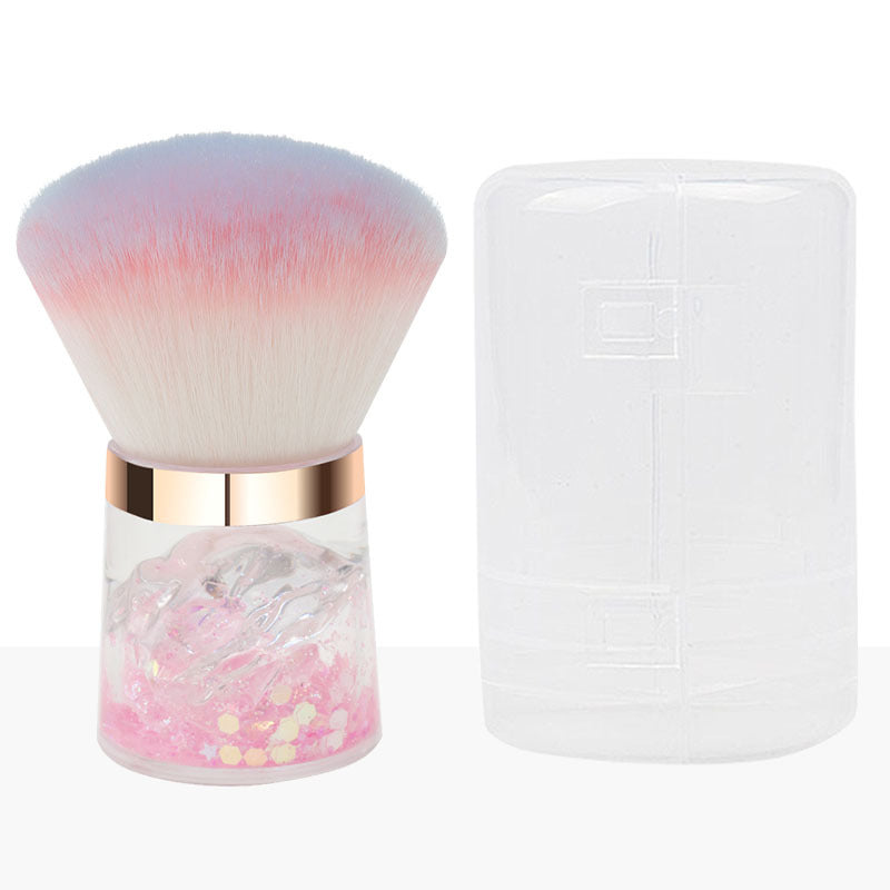 Wholesale Mushroom Head Dust Brush Portable Transparent Base Loose Powder Brush ACC-MB-Juka003