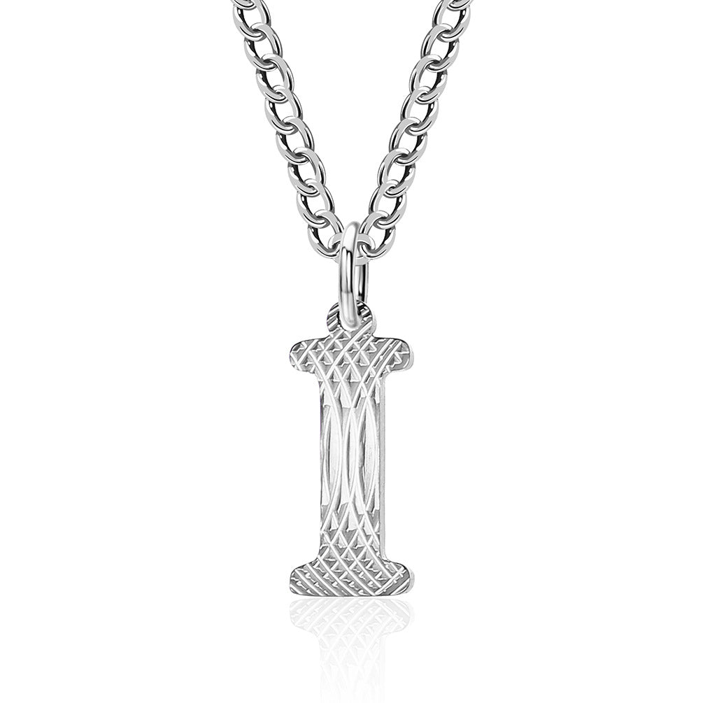 Wholesale Letter Titanium Steel Necklace Clavicle Chain