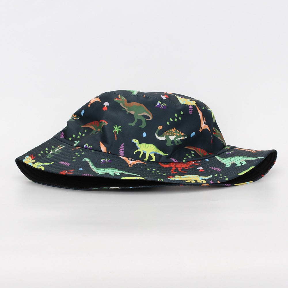 Wholesale  Animal Dinosaur Print Pattern Fisherman Hat Bucket Hat