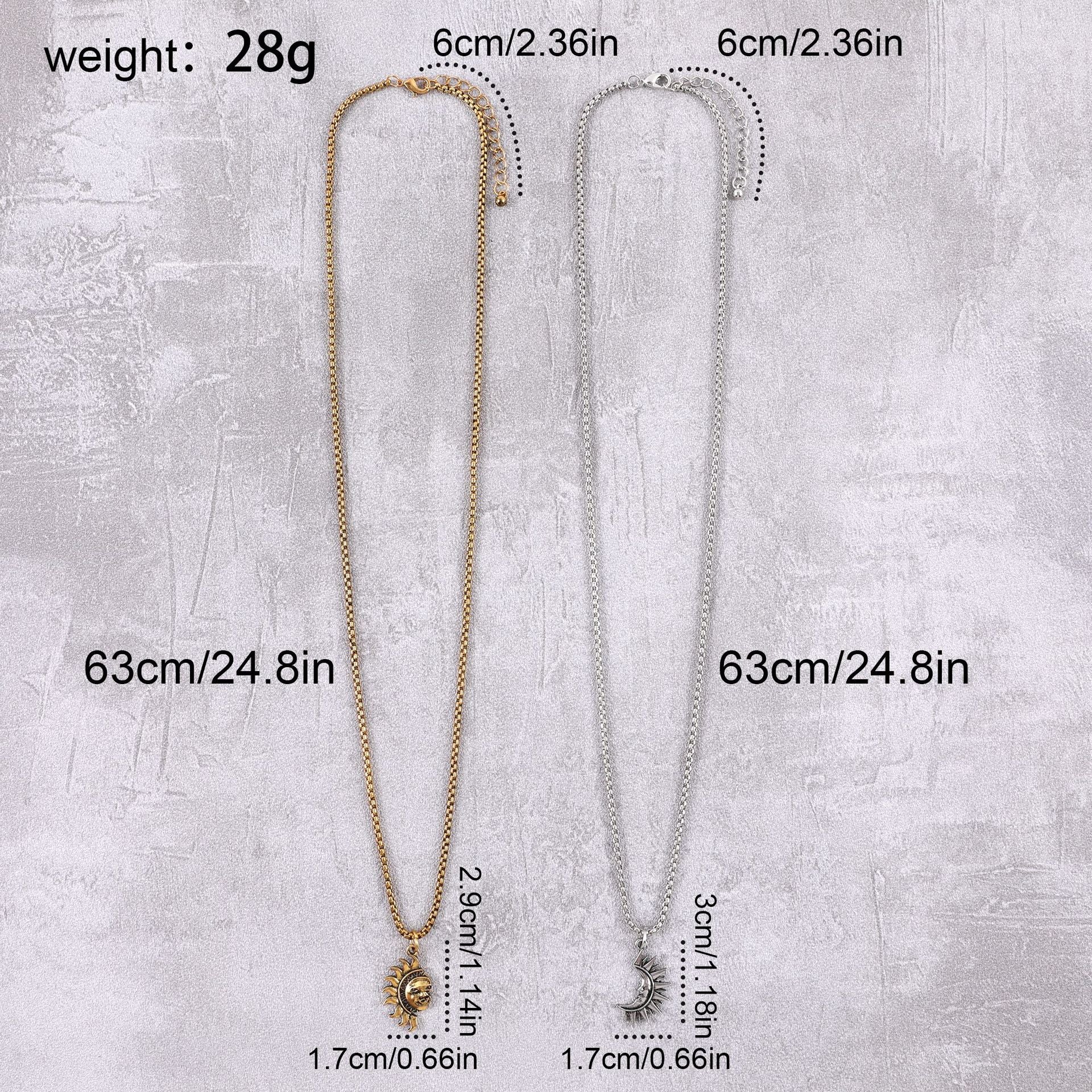 Wholesale  sun moon asymmetric couple earrings