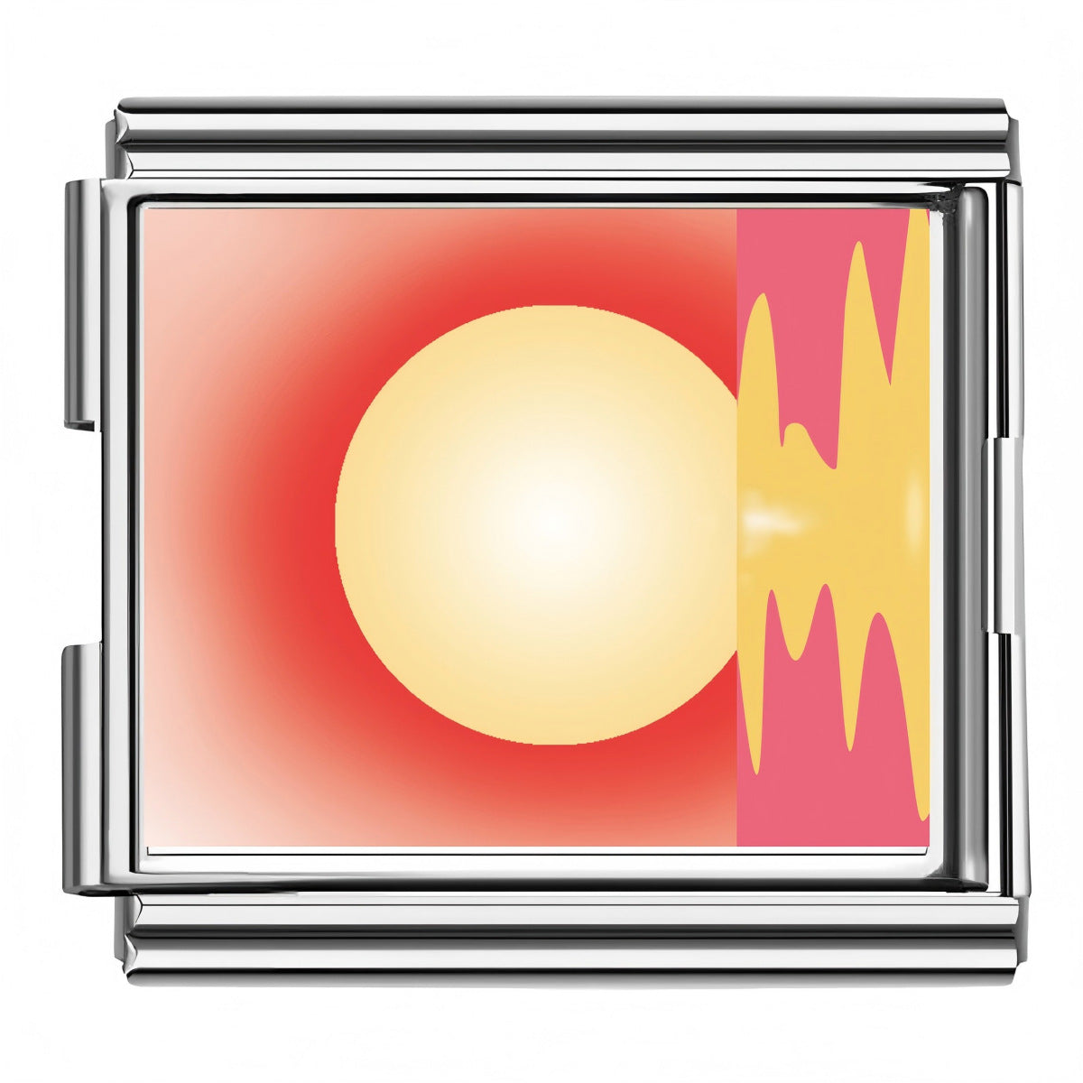 Wholesale Italian Charm Bracelet 9mm DIY Splicing Love Sunset Stainless Steel Composable Bracelet