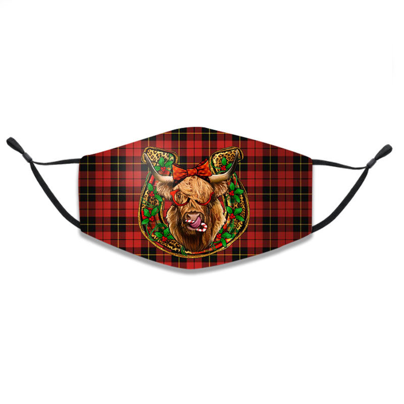 Wholesale Western Style Aztec Christmas Three-layer Cotton Mask Adult Dustproof Warm Breathable Mask ACC-MK-HY002